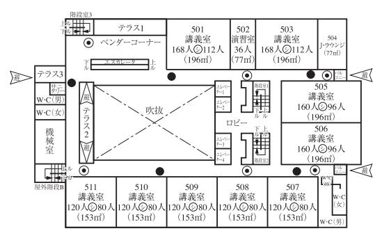 5F の平面図